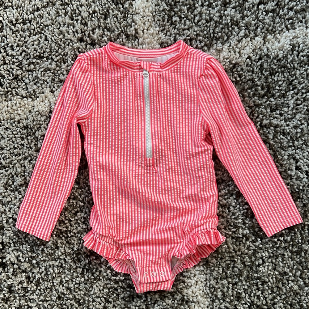 Toddler Rash Guard Swim One-Piece